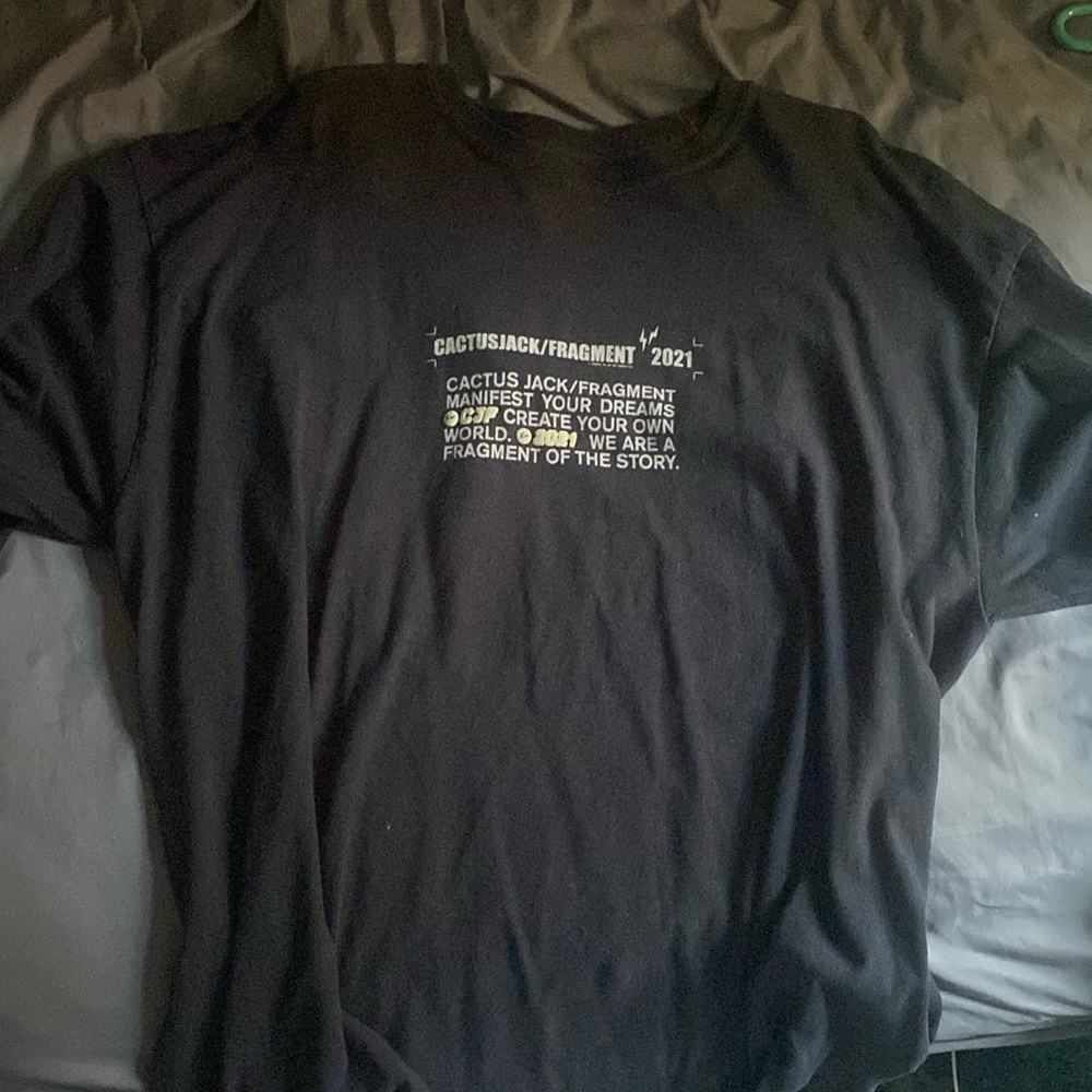 Travis Scott Cactus Jack For Fragment Logo L/S T-shirt